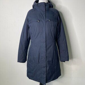 The North Face Women's Dark Blue Hooded Arctic Parka Coat Size Small
